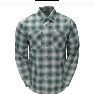 Bixby green and grey flannel size medium brand new